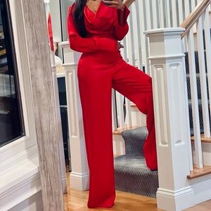 Hanifa Kris Jumpsuit | XS | Red